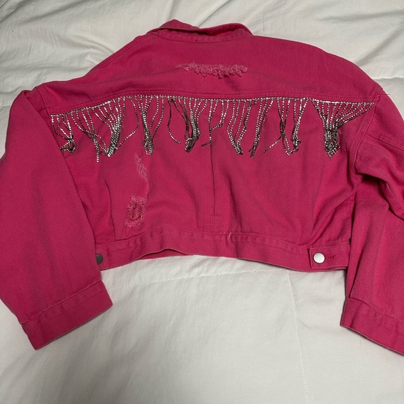 Blue B Jean Jacket size small - Picture 2 of 4